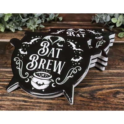 Porcelain China 4 Piece Coaster Set
