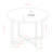 Randisha Round Metal Base Dining Table-1673558729