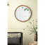 Miroir mural en bois de manguier naturel pour une salle de bain apaisante - 19,8 x 19,8 x 1,3