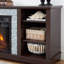 Crédence de rangement moderne avec foyer électrique de 58,31 po de largeur-101433380-114399980