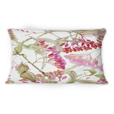 Meadow Weeds And Herbs III -1 Patterned Printed Throw Pillow