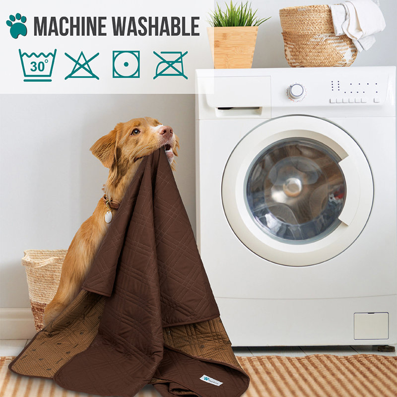 Small Brown Waterproof Reversible Pet Blanket