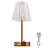 11.4'' Acrylic Table Lamps Nightstand Bedside Lamp Dimmable with 3 Color Lighting