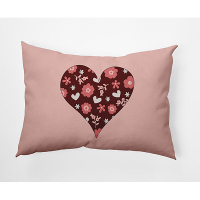Floral Outdoor Reversible Throw Pillow