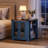 25.6" Tall Farmhouse End Table with Charging Station