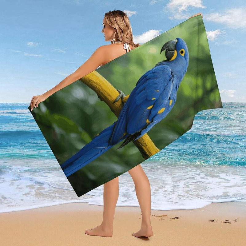 Serviette de plage en microfibre à séchage rapide, 30 x 60 po