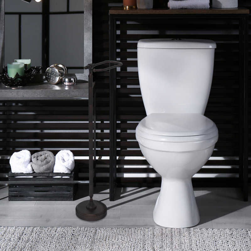 Porte-papier hygiénique sur pied Gober, Laiton non laqué