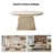 Watterson Modern 31.88"W Marble Concrete Top Round Coffee Table-119400650