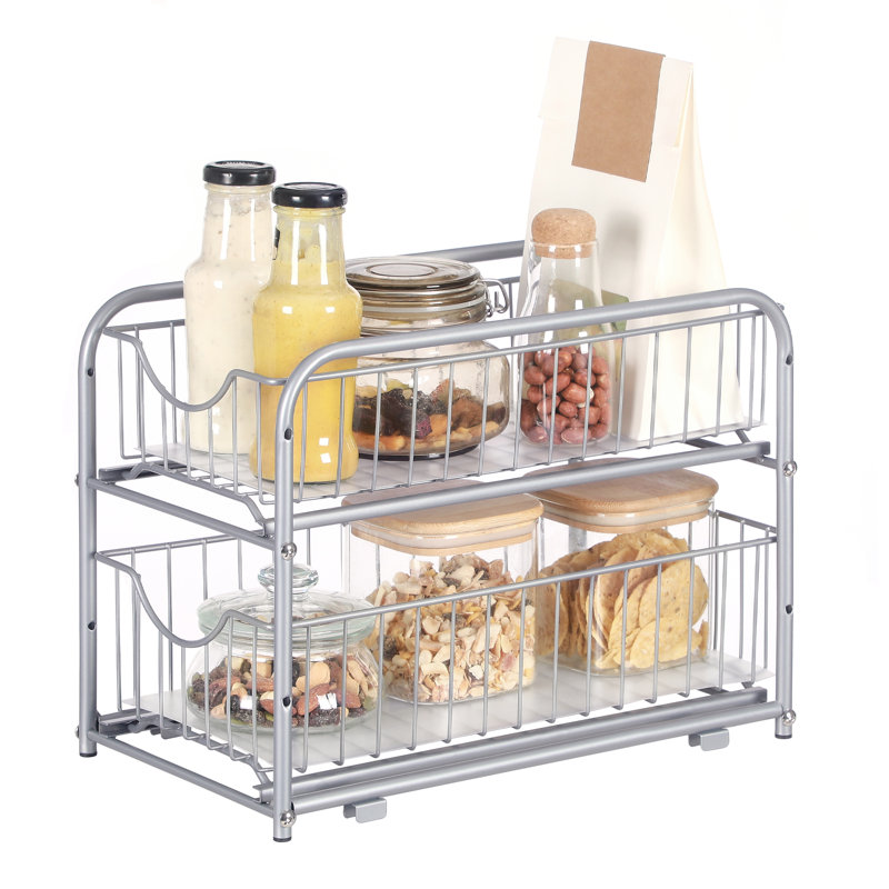 Amald Adjustable Stainless Steel Dish Rack, Silver