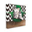 «Hipster Dogs Green Mod Chair», art moderne sur toile tendue par Kamdon Kreations-64196909