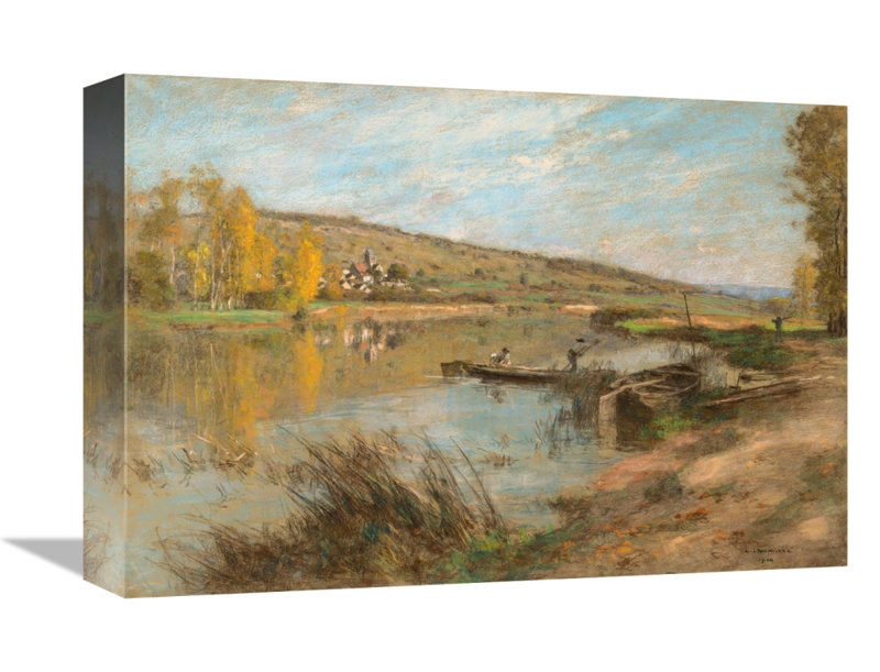 " River Marne At Chart, 1904 ", 28" H x 40" W x 1.5" D