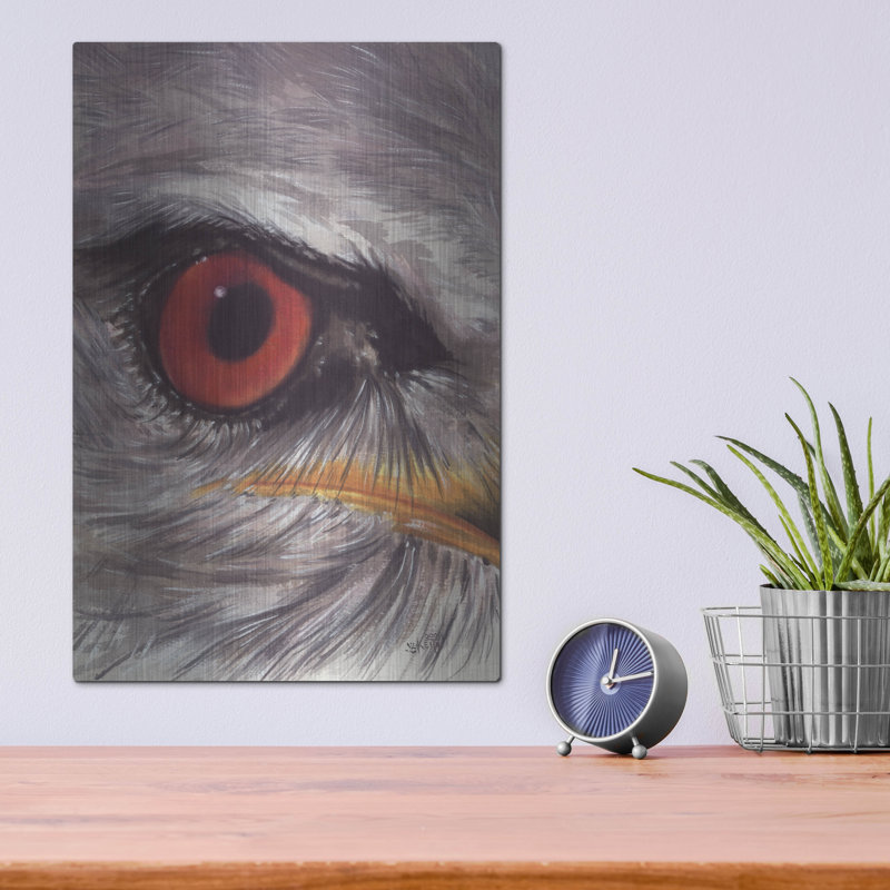 «Wall Catching Kite» d'Ebern Designs par Barbara Keith, art mural en métal, H 16 po x l 12 po