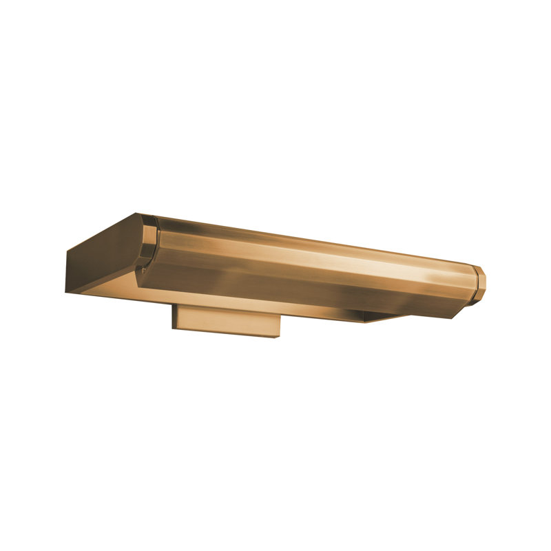 Dimmable LED Wall Mounted Picture Light, 4.31" H x 10" W x 17" D, Aged Brass