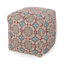 Pouf carré géométrique 16 po