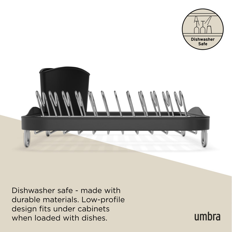 Sinkin Dish Rack, Black/Silver