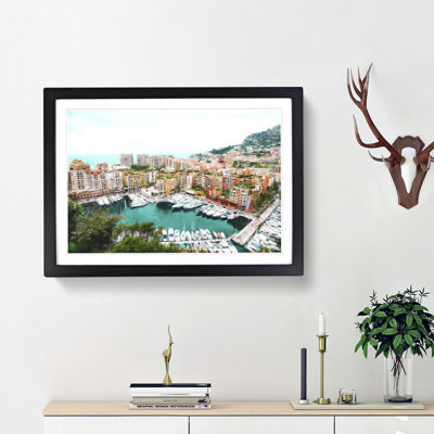 Yachts in Monte Carlo Monaco - Picture Frame Photograph Print