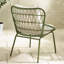 Zumba Garden Metal & Rattan Dining Table Set With 2 Seat Dining Chairs - Garden Bistro Table Set