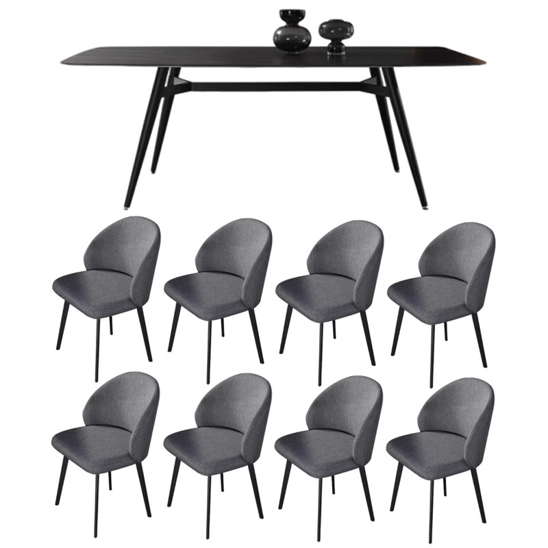 Small apartment style dining table and chair, 29.5"H x 86.6"L x 39.3"W