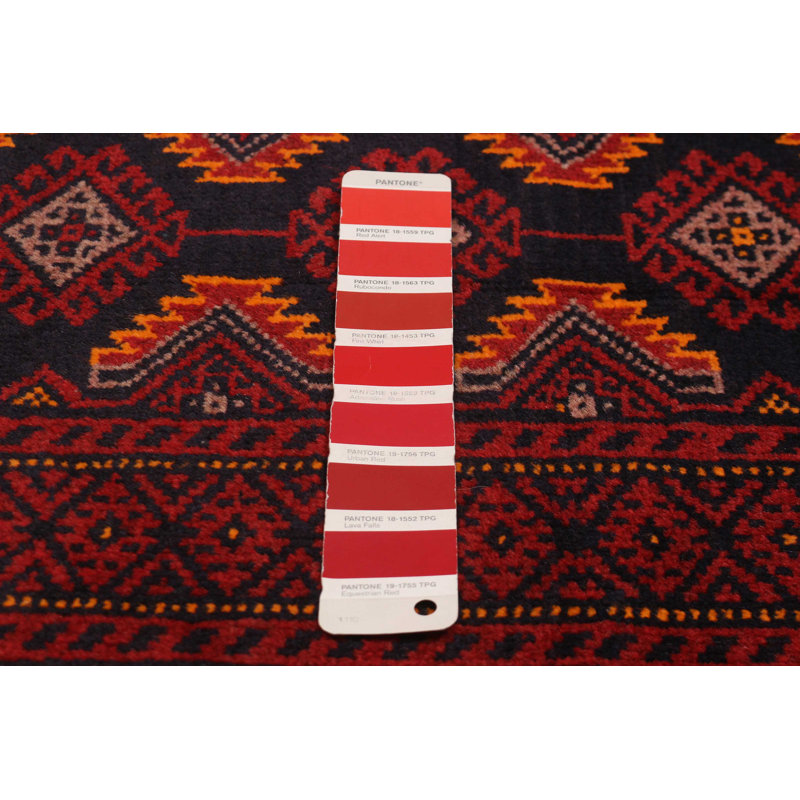Tapis rouge en laine New Age One-of-a-Kind Rectangle 3 pi 11 po x 6 pi 2 po
