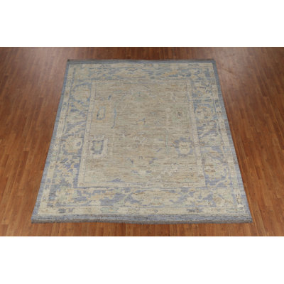 Earth Tone Wool Oushak Vegetable Dye Area Rug 8x10