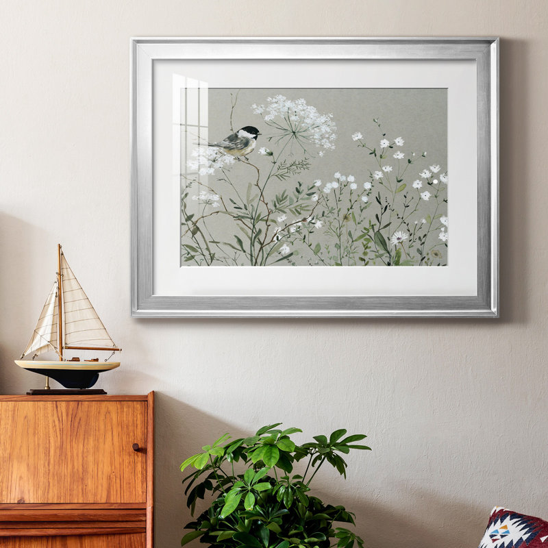 Bouquet de Grace Meadow I - cadre photo, Argent, H 26,5 po x l 36,5 po x P 1,5 po
