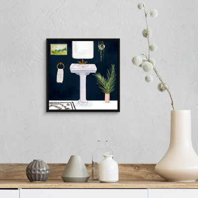 " Boho Bath Sinks I " Painting