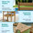 Outdoor Bar Height Adirondack Chairs (Set of 2) with Removable Trays, All-Weather HDPE for Patio, Deck & Pool-1404899610
