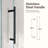 44"-48"W*76" H Frameless Single Sliding Shower Door – 5/16" (8Mm) Clear Tempered Glass, Bypass Design-128960952