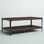 Table basse bicolore avec tablette de rangement inférieure Feickert-40490207