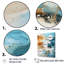 Teal Waves Fight sur impression sur toile-1489344906-1489344905