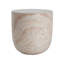 Outdoor/Indoor Lightweight Concrete Side Table/Travertine Finish