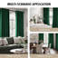 Alsey 100% Velvet Blackout Eyelet Ready Made Curtains & Drapes with matching Tie Backs-1608392681-1608392674