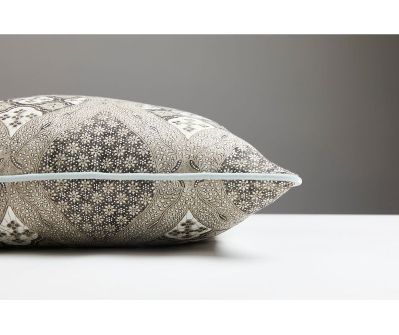 Pacifica Linen Square Pillow Cover & Insert, Truffle