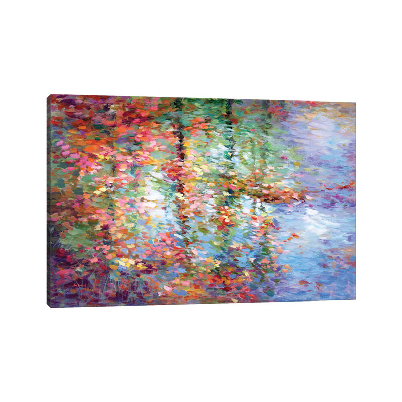 Autumn Reflections III par - Toile tendue, H 18 po x l 26 po x P 1,5 po