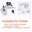 47.3"Office Desk With Power Outlet,2 Monitor Stands,2-Drawer,Side Pocket,Easy To Assemble,Frame Stability Reversible,Use For Home Desk