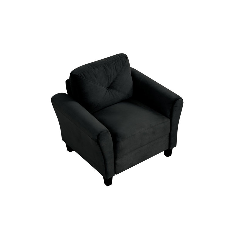 Ensemble de canapé modulaire confortable 1 + 2 + 3, Noir
