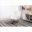 Chaise berçante rembourrée Teddy