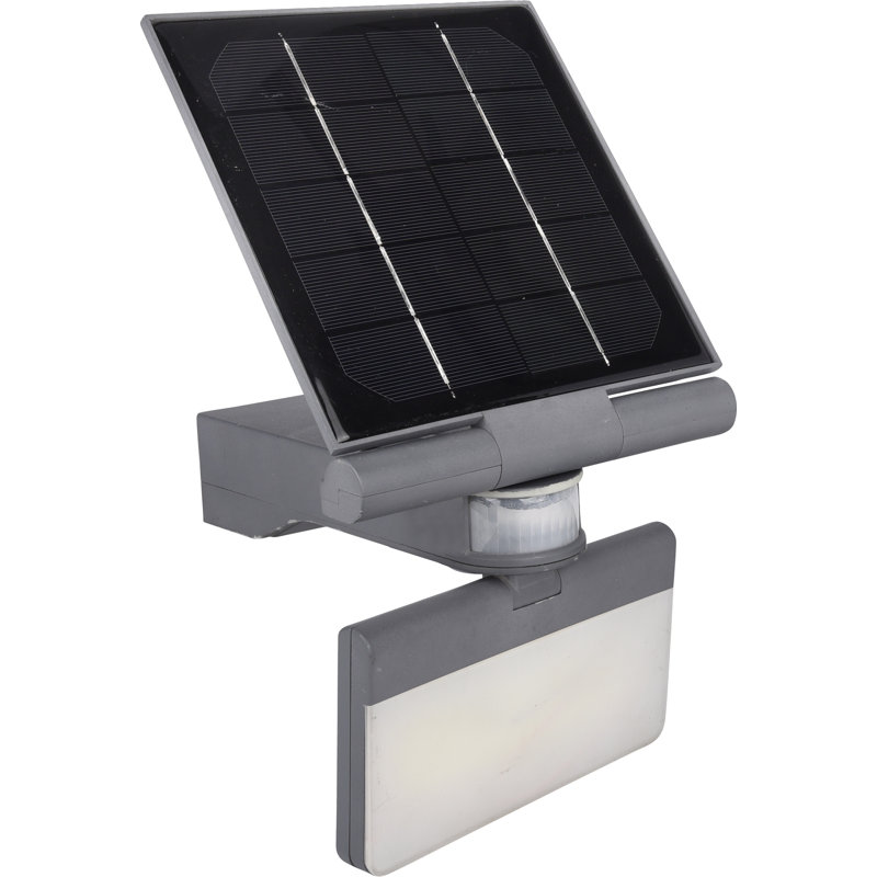 Projecteur à DEL intégré gris à énergie solaire