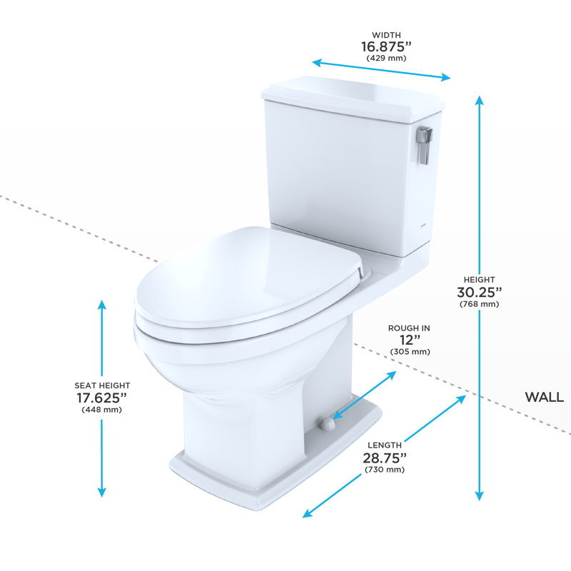 Connelly Dual-Flush Elongated Two-Piece Toilet (Seat Included)