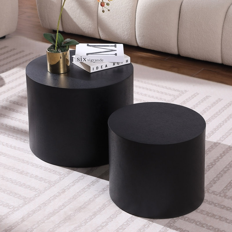 Panneau de fibres à densité moyenne avec placage, table d'appoint / table basse / table de bout / table gigogne, pour 2 personnes: salon, bureau, chambre à coucher
