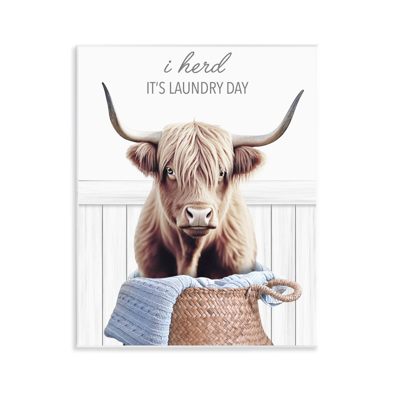 Plaque murale Herd It's Laundry Day, design par Marcus Prime