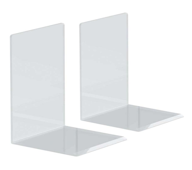 Modern & Contemporary Plastic Non-Skid Bookend, 21cm H x 15cm W x 16cm D