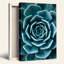 «Blue», succulent, rosette, spirale, feuilles, Macro, art mural sur toile-132734286