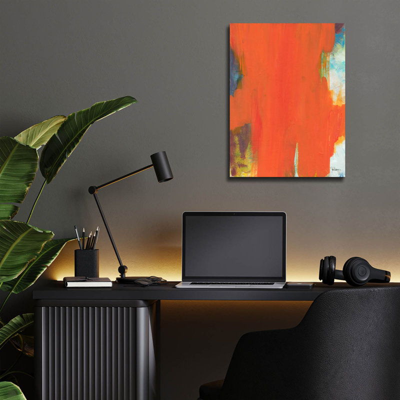 «Orange Tide» par Jan Weiss, H 16 po x l 12 po x P 0,13 po