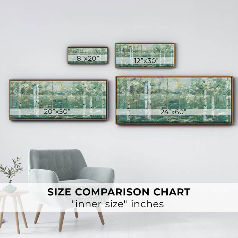 Meadow Light- Framed Canvas, 20" H x 50" W