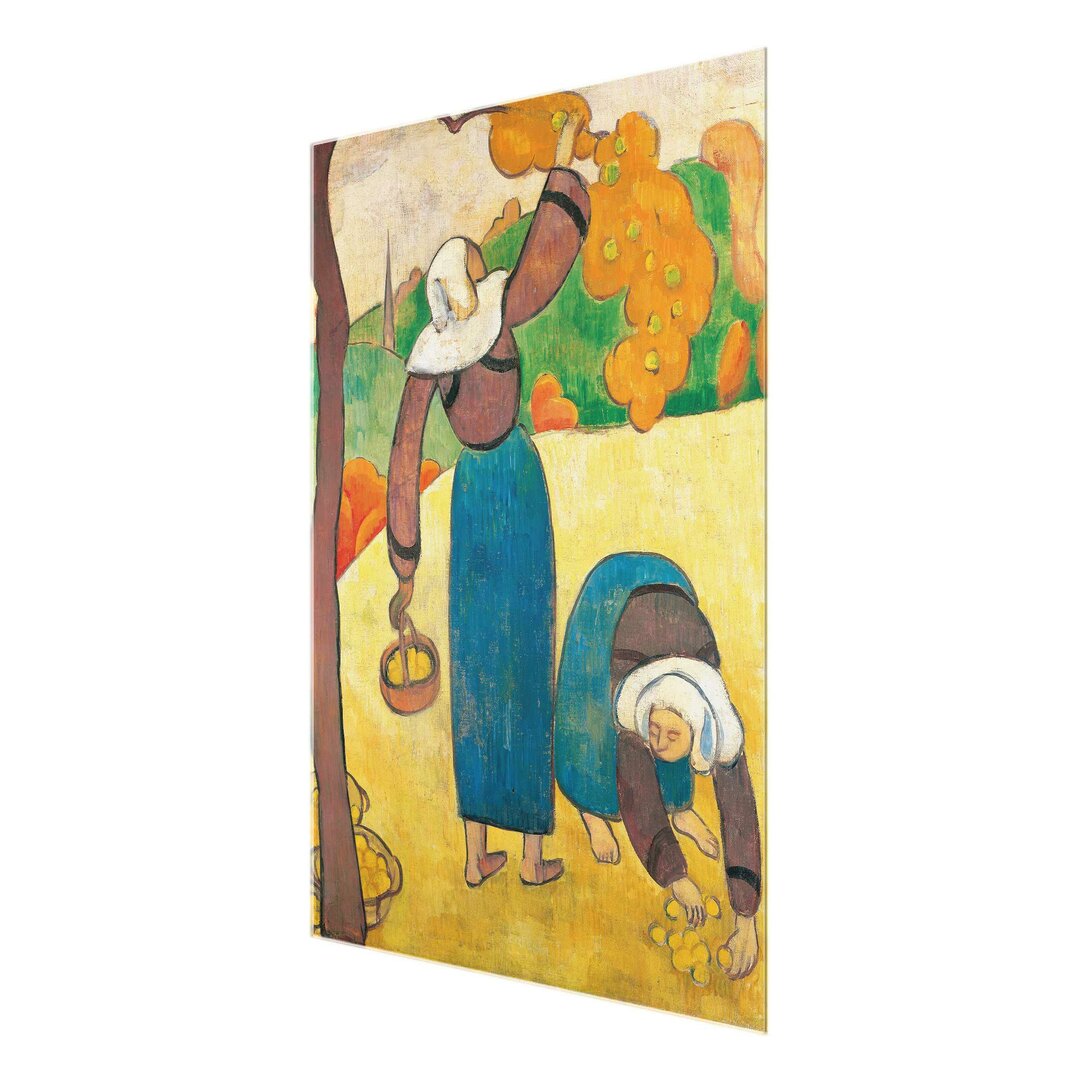 Glasbild Breton Farmers von Emile Bernard