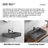 Wall-Mount Install or On Countertop Bathroom Sink 47 in. with Single Faucet Hole-69275323