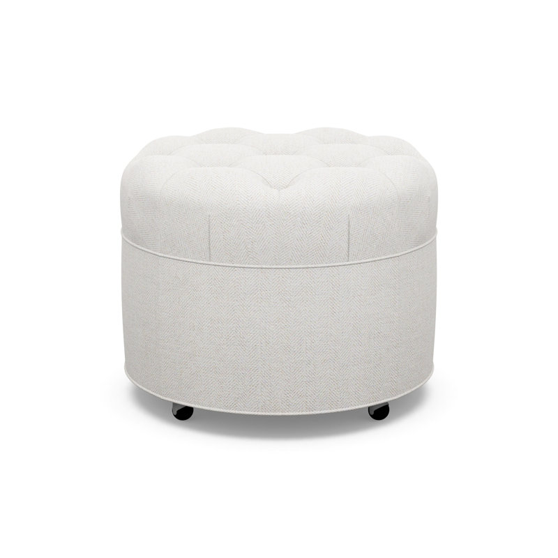 Round Tufted Ottoman, 2245-80