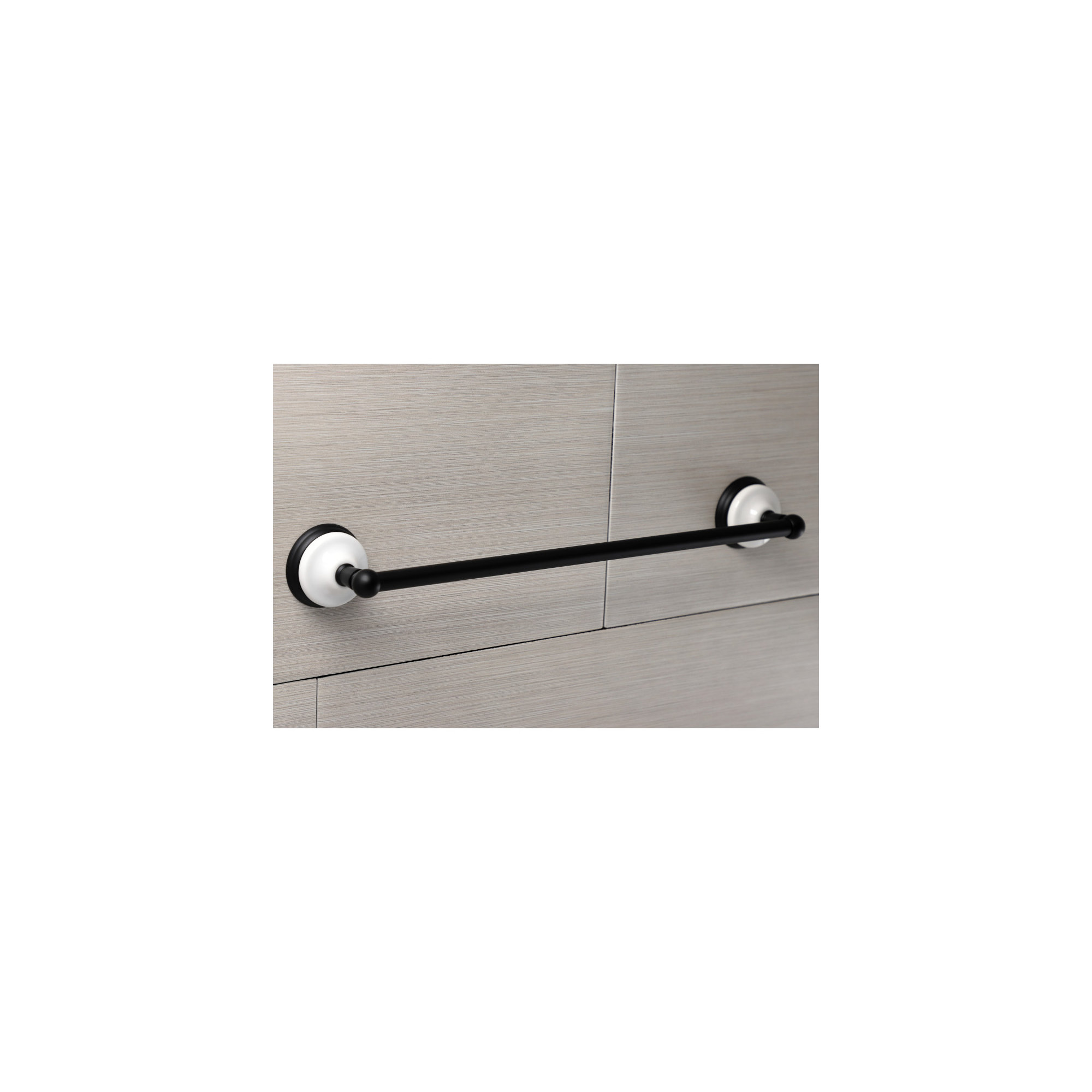 Kingston Brass Victorian 18-Inch Towel Bar, Matte Black