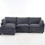 Canapé modulaire, canapé rembourré 3 places avec 1 repose-pieds-1225486271